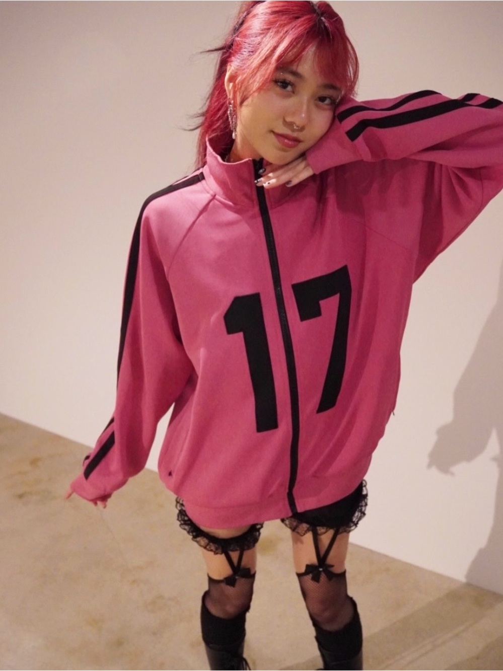 FINAL WEEK SALE! The Filthy Project 17 Track Jacket Pink Black Sz Sm NWOT